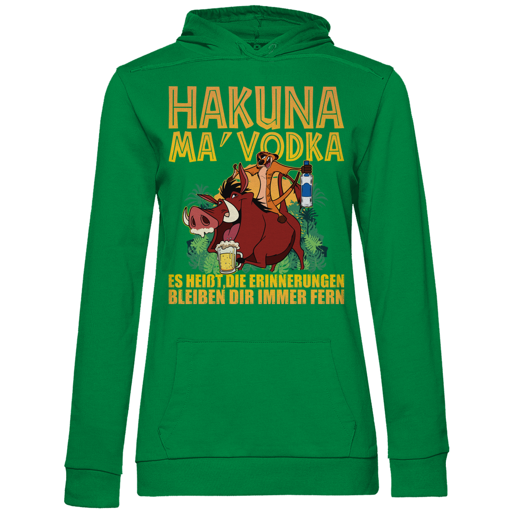 Hakuna Ma Vodka Timon und Pumbaa - Damen Hoodie Kelly Green