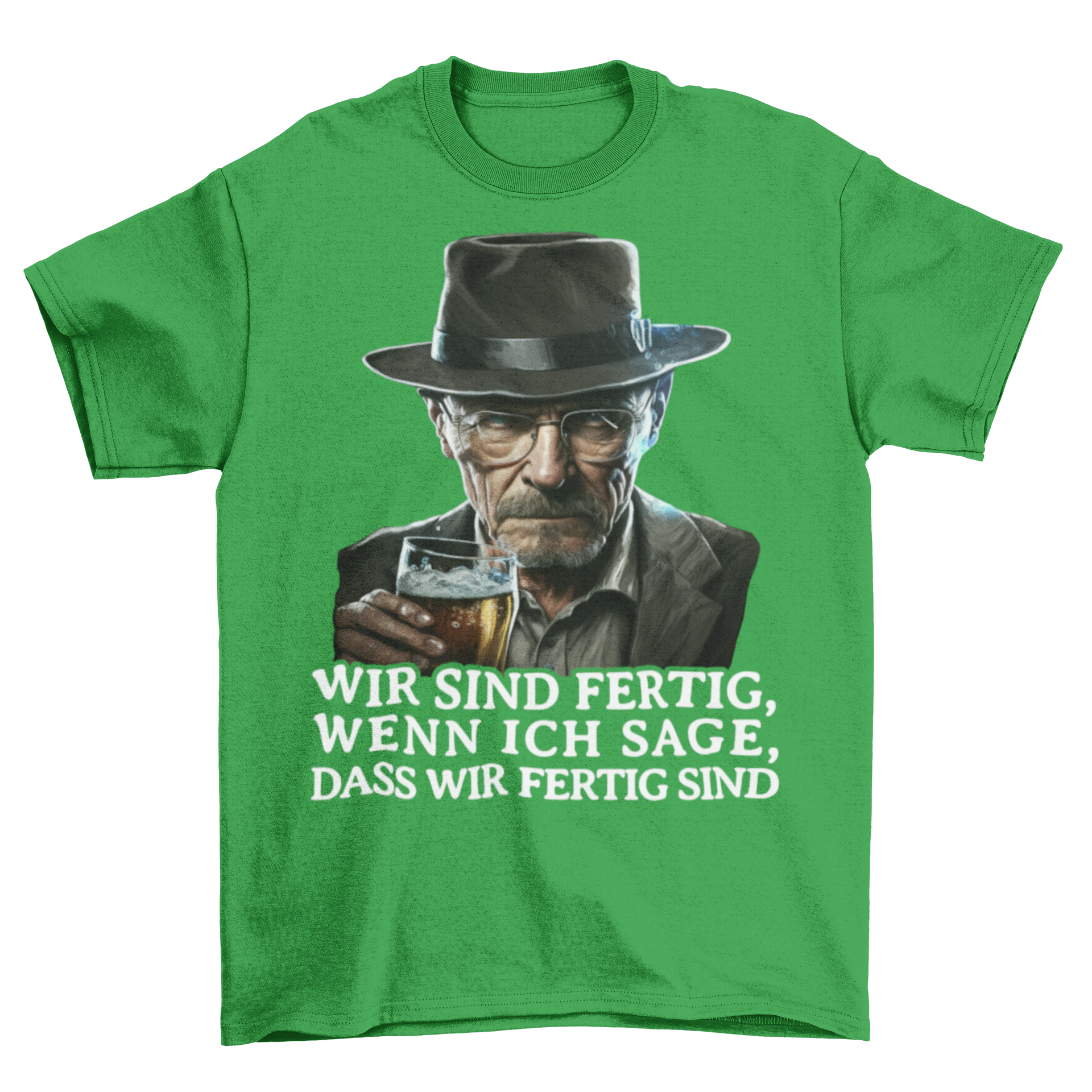 Heisenberg wir sind fertig - Herren Shirt Kelly Green
