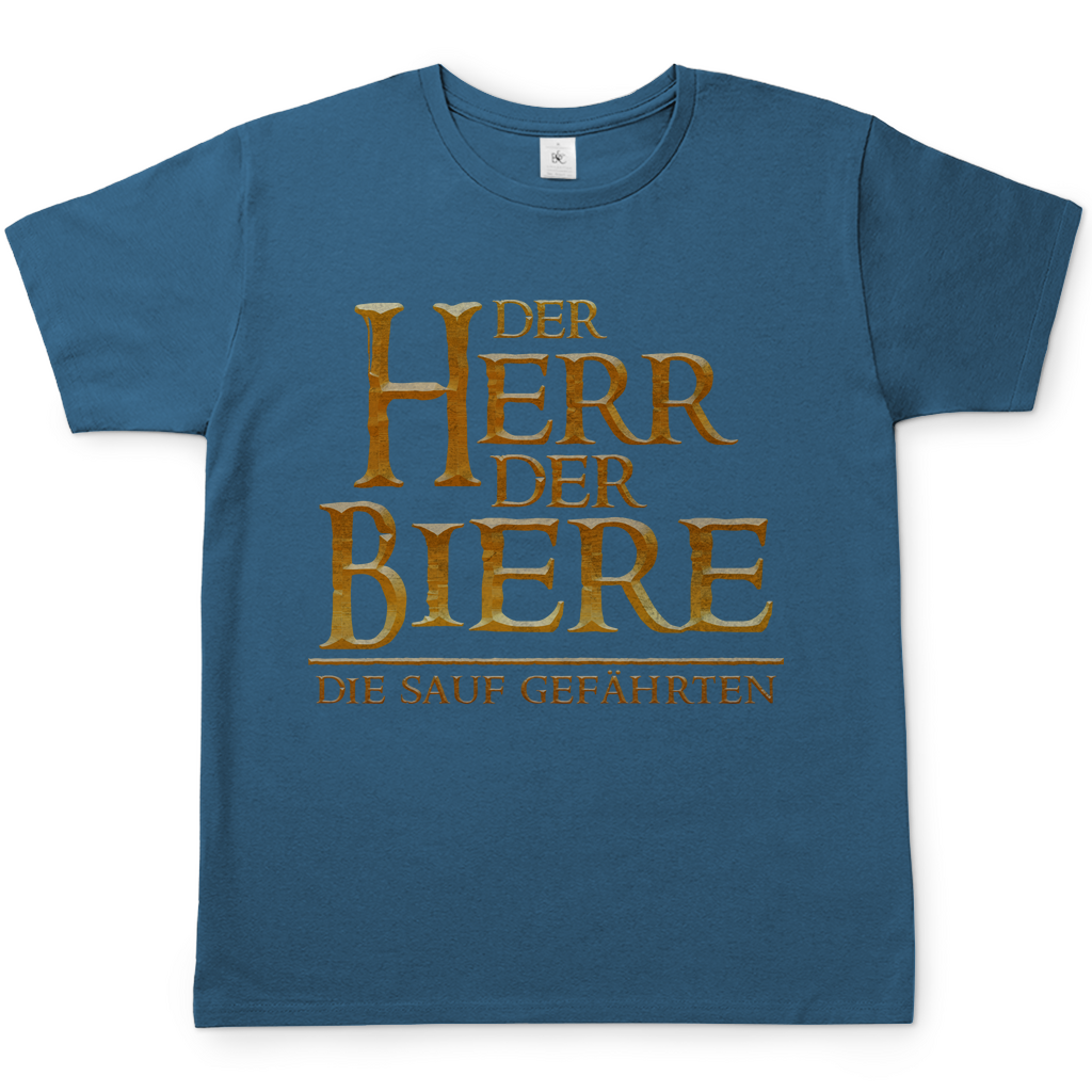 Der Herr der Biere die sauf Gefährten HDR - Herren Shirt Stone Blue
