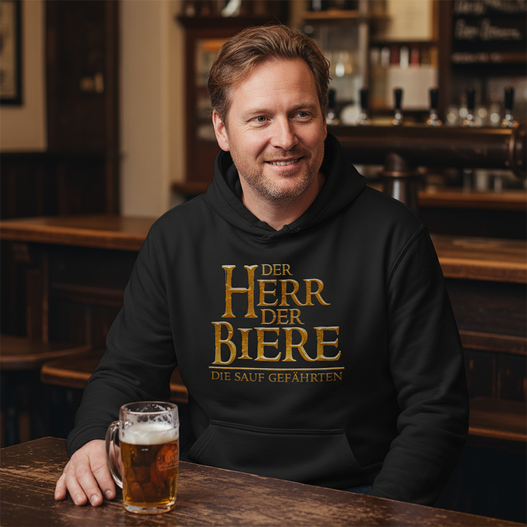 Der Herr der Biere die sauf Gefährten HDR - Unisex Hoodie