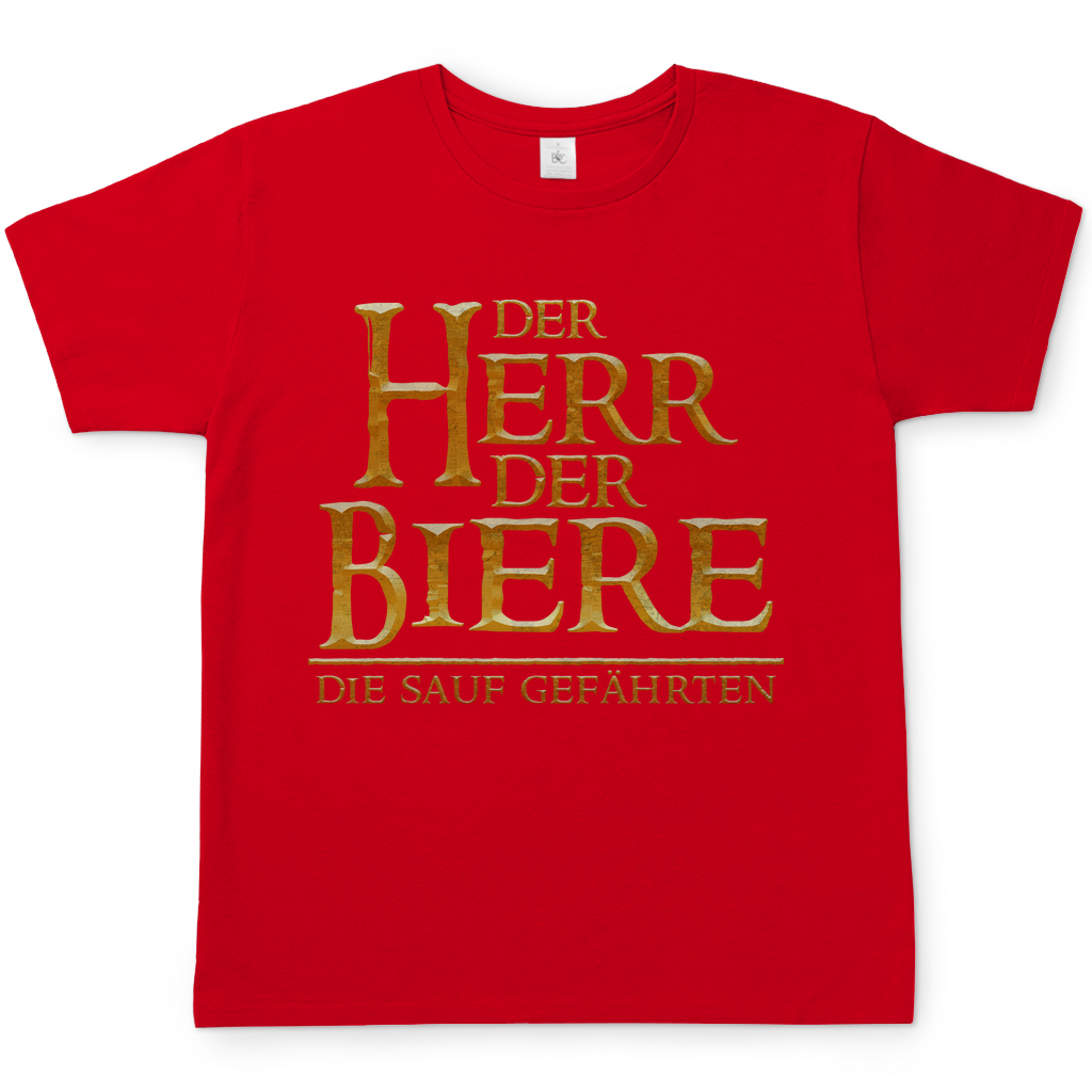 Der Herr der Biere die sauf Gefährten HDR - Herren Shirt Red