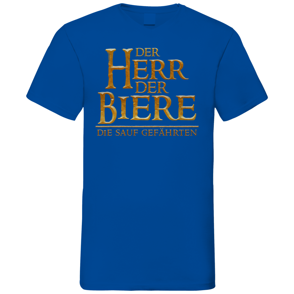 Der Herr der Biere die sauf Gefährten HDR - Herren V-Neck Shirt Royal Blue