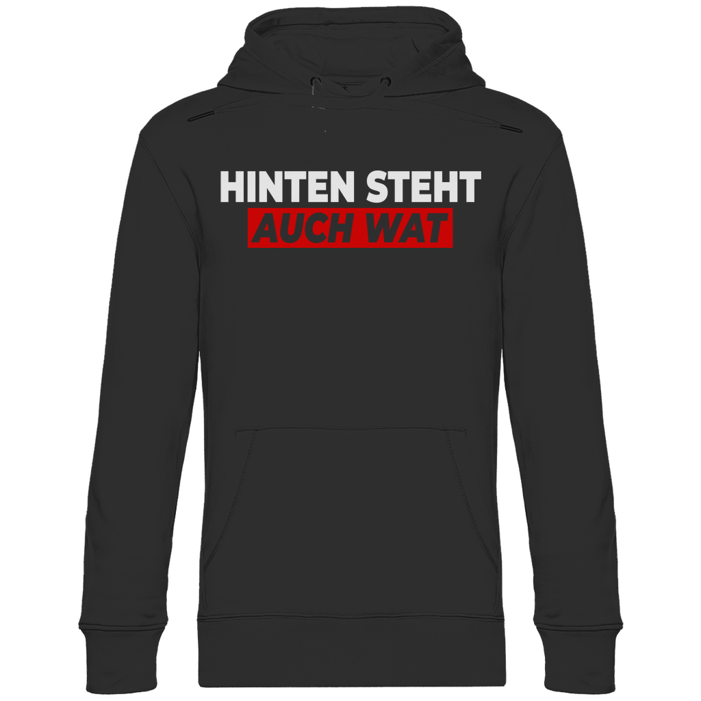 Hinten steht auch wat - Beidseitiger Druck - Unisex Hoodie Black