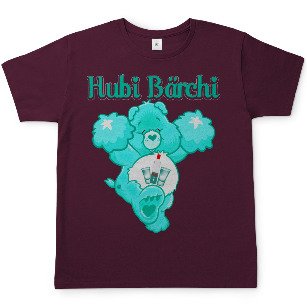 Hubi Bärchi - Glücksbärchi - Herren Shirt Burgundy