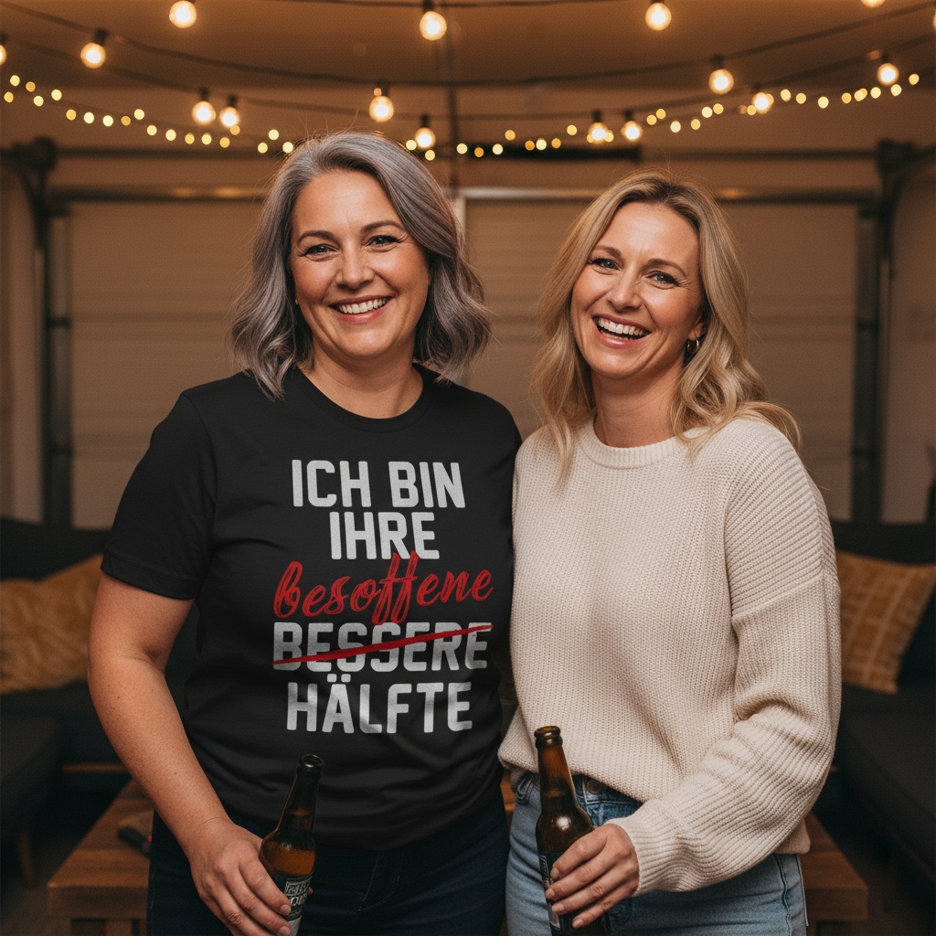 Ich bin ihre besoffene Hälfte - Damenshirt