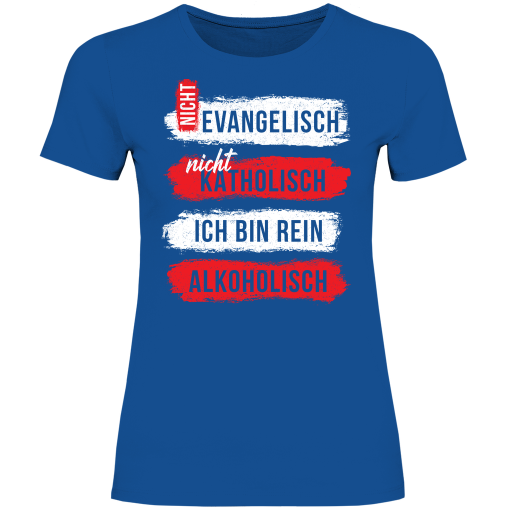 Ich bin rein Alkoholisch - Damenshirt Royal Blue