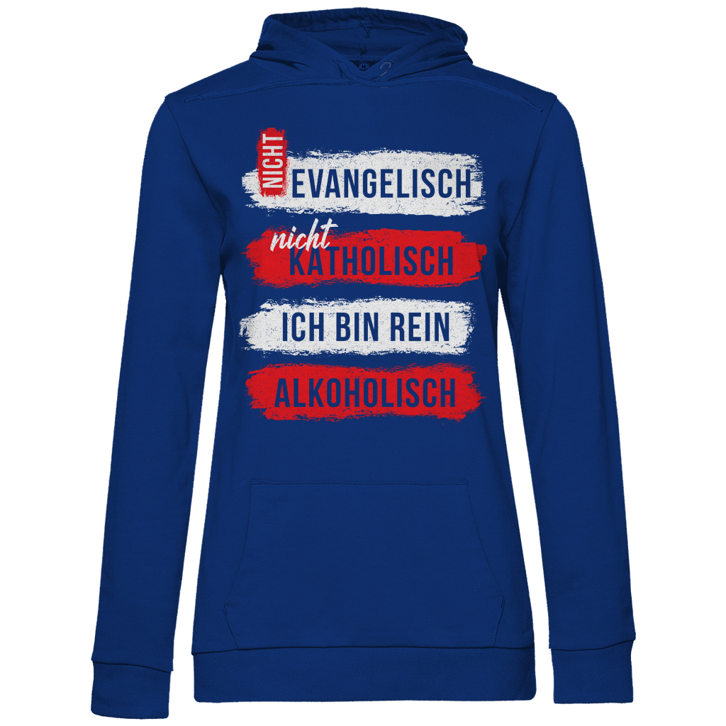 Ich bin rein Alkoholisch - Damen Hoodie Royal