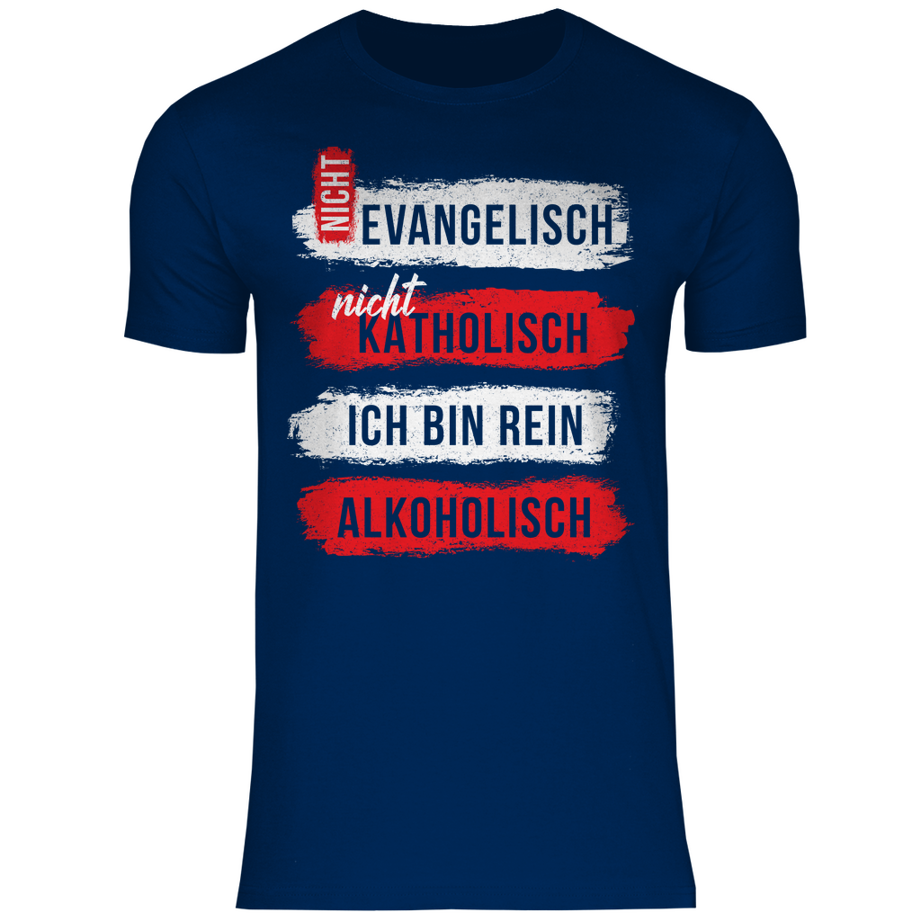 Ich bin rein Alkoholisch - Herren Shirt Navy