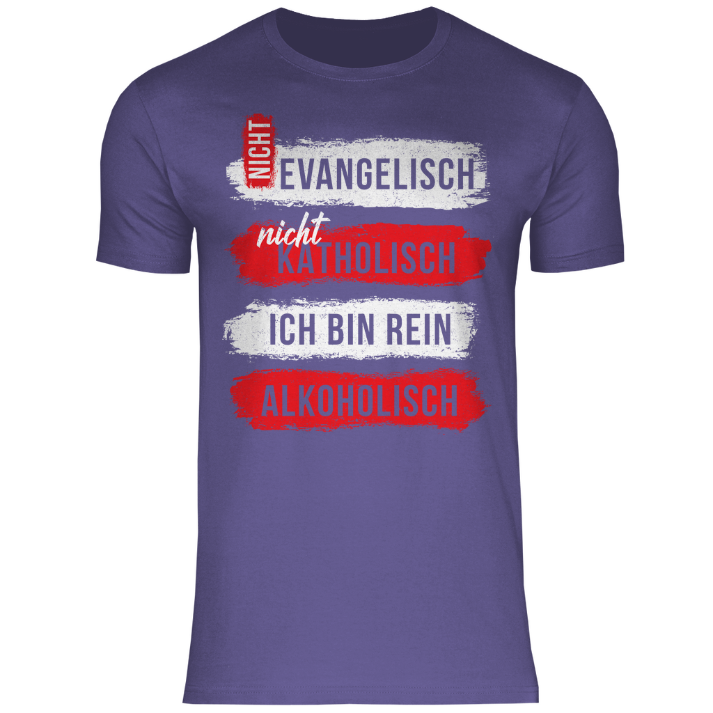 Ich bin rein Alkoholisch - Herren Shirt Millennial Lilac