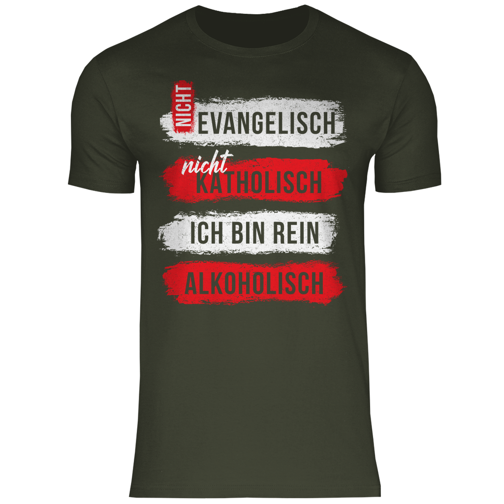 Ich bin rein Alkoholisch - Herren Shirt Urban Khaki