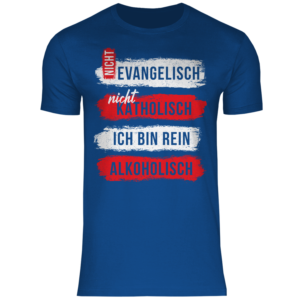 Ich bin rein Alkoholisch - Herren Shirt Royal Blue