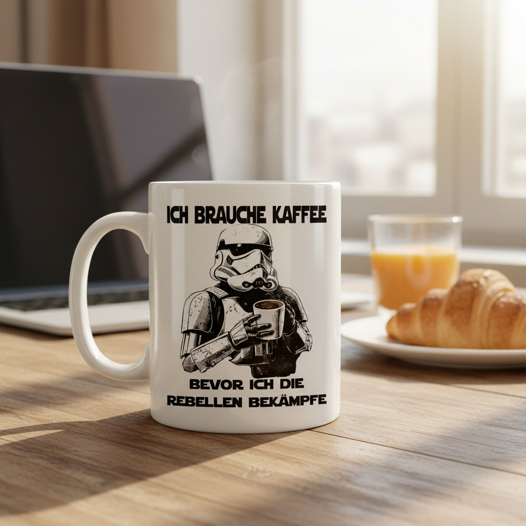 Ich brauche Kaffee - Stormtrooper - Tasse