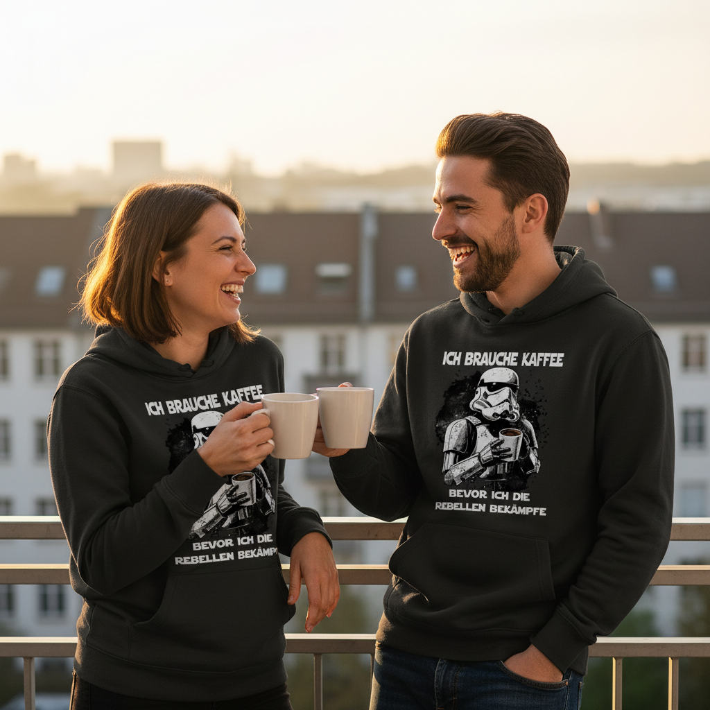 Ich brauche Kaffee - Stormtrooper - Unisex Hoodie