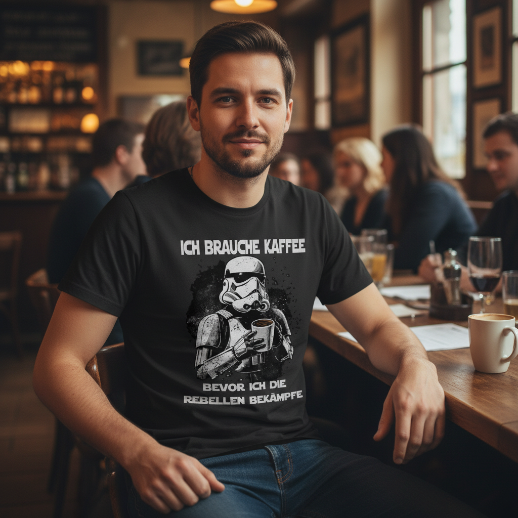 Ich brauche Kaffee - Stormtrooper - Herren Shirt