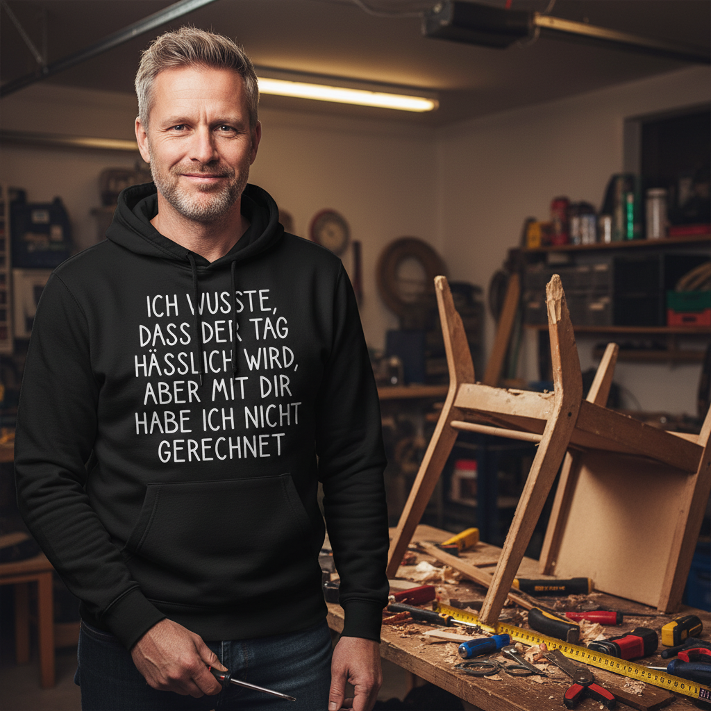 Ich wusste dass der Tag hässlich wird - Unisex Hoodie