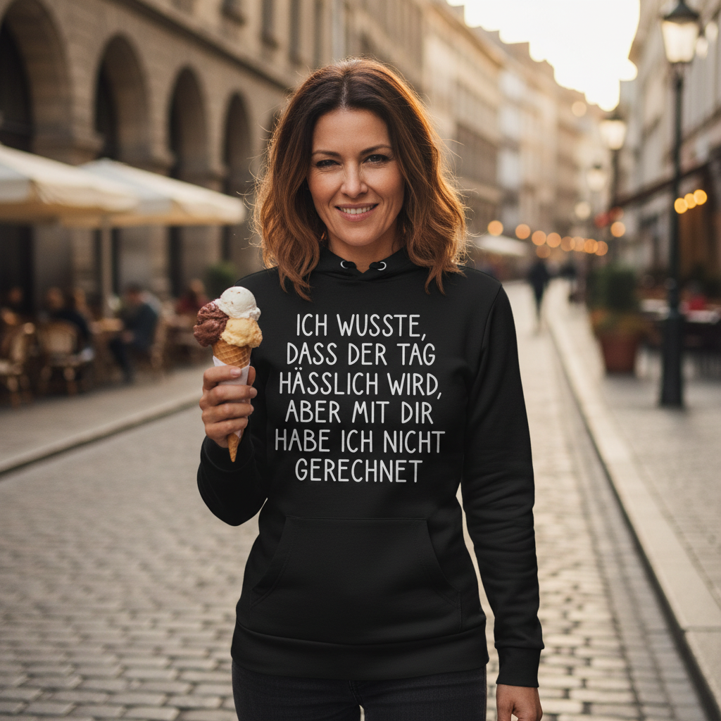 Ich wusste dass der Tag hässlich wird - Damen Hoodie