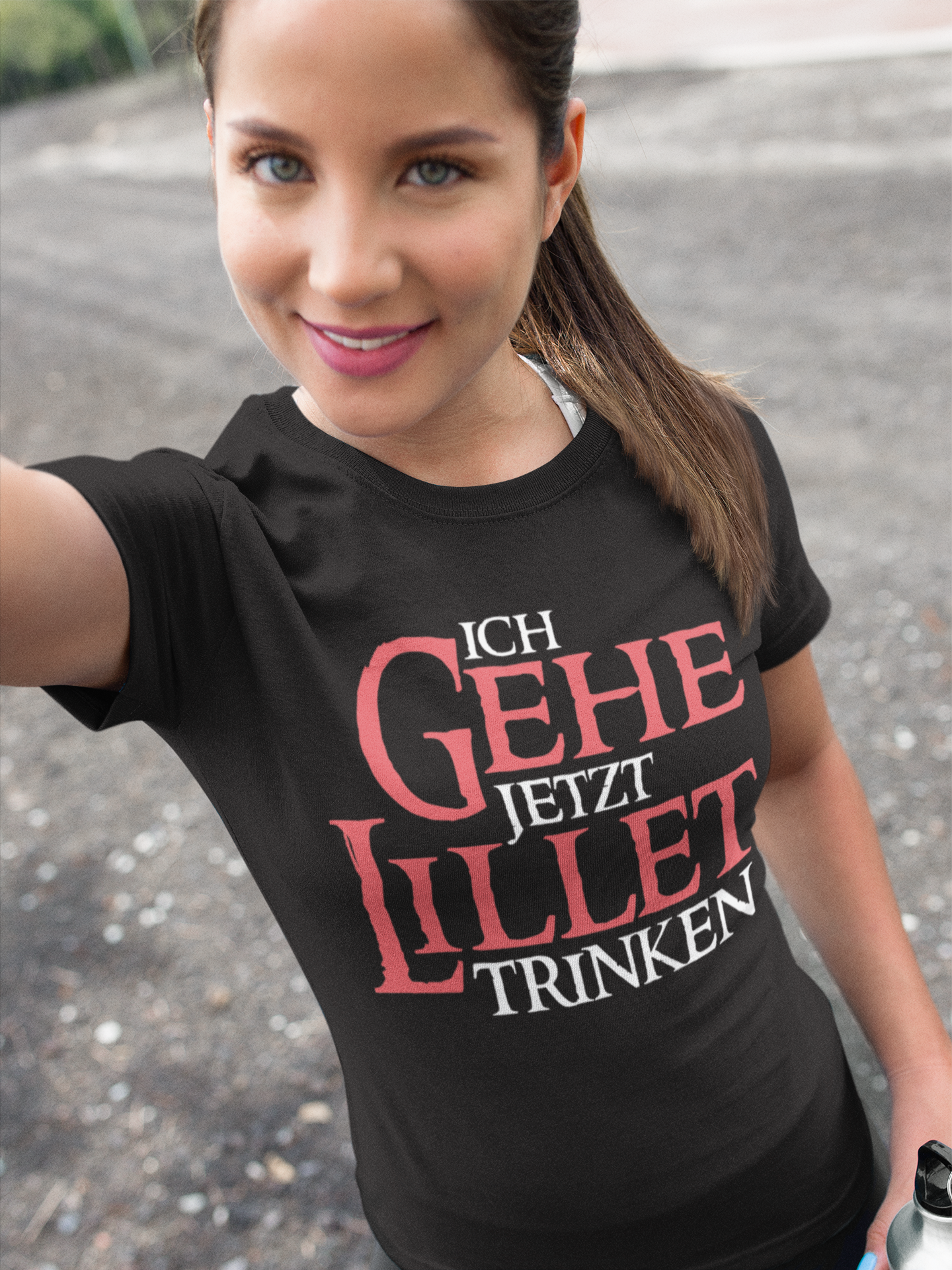 ich gehe jetzt Lillet trinken - Damen Premium Bio T-Shirt Schwarz