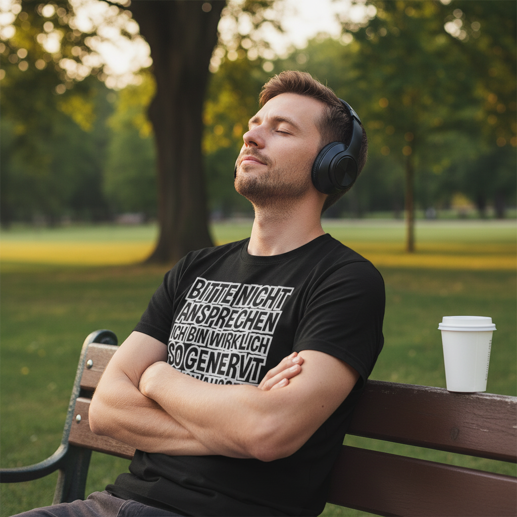 Bitte nicht ansprechen ich bin genervt - Herren Shirt
