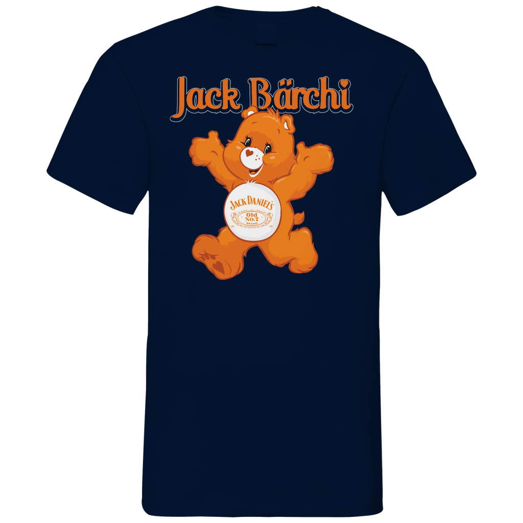 Jack Bärchi - Glücksbärchi - Herren V-Neck Shirt Navy
