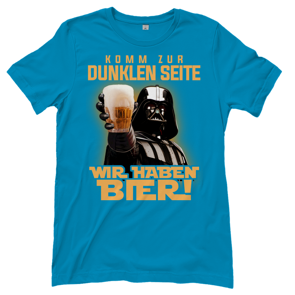 Komm zur dunklen Seite wir haben Bier Darth Vader - Damenshirt Atoll
