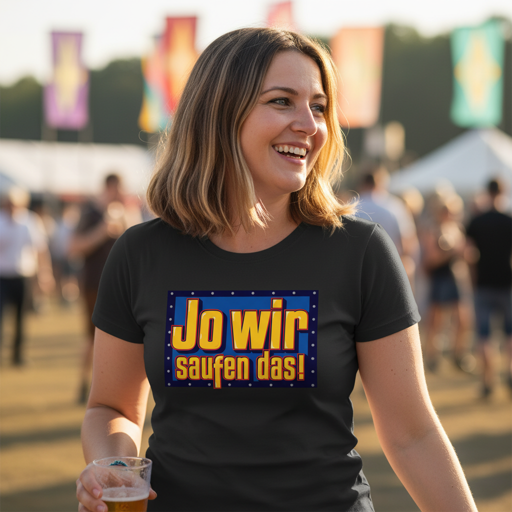 Jo wir saufen das - Bob der Baumeister - Damenshirt