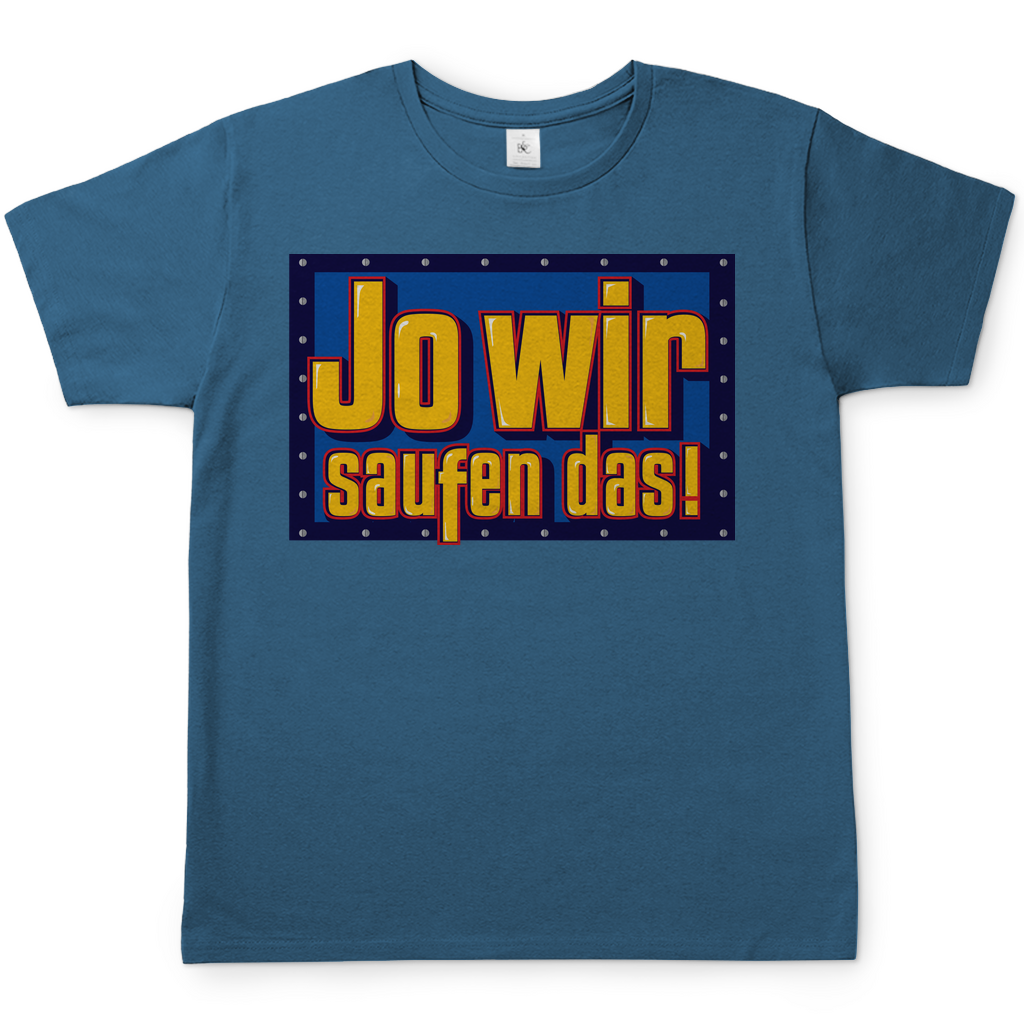 Jo wir saufen das - Bob der Baumeister - Herren Shirt Stone Blue