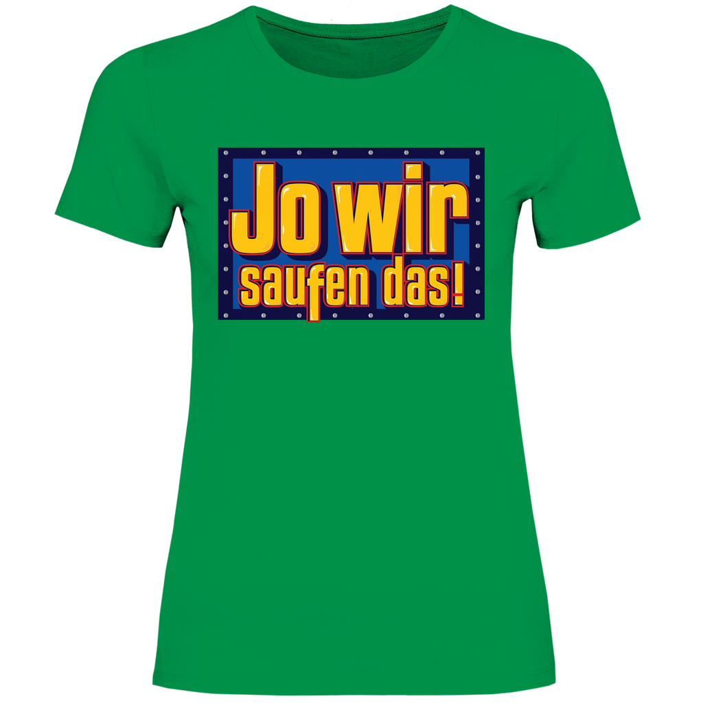 Jo wir saufen das - Bob der Baumeister - Damenshirt Kelly Green