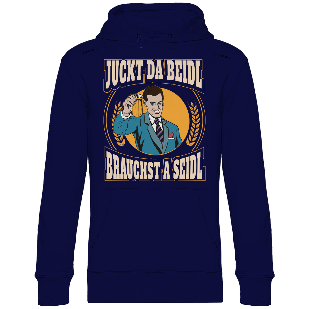 Juckt da Beidl brauchst a Seidl - Unisex Hoodie Navy Blue