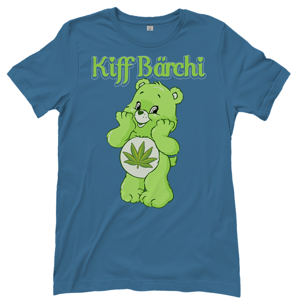 Kiff Bärchi - Glücksbärchi - Damenshirt Stone Blue