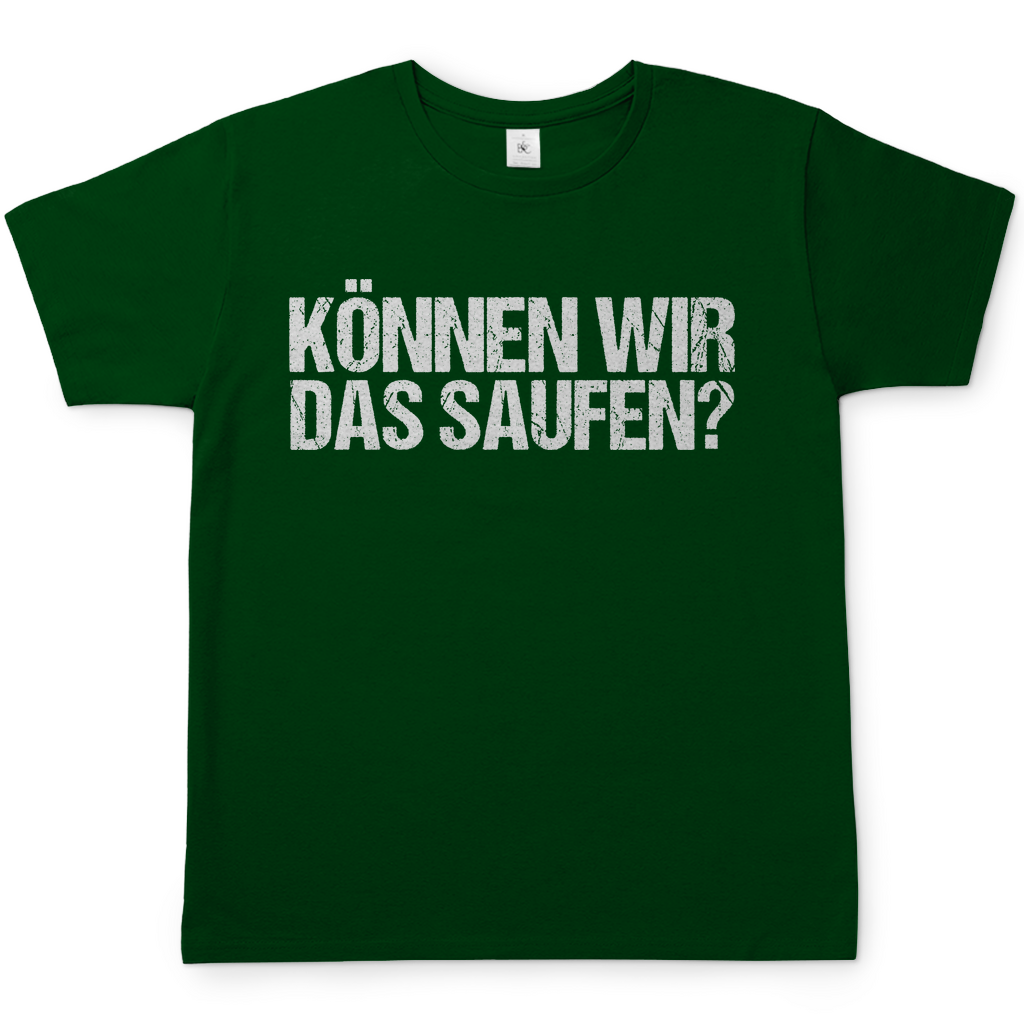 Können wir das saufen? - Herren Shirt Bottle Green