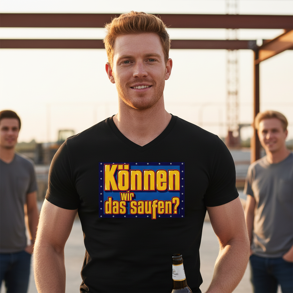 Können wir das saufen? Bob der Baumeister - Herren V-Neck Shirt