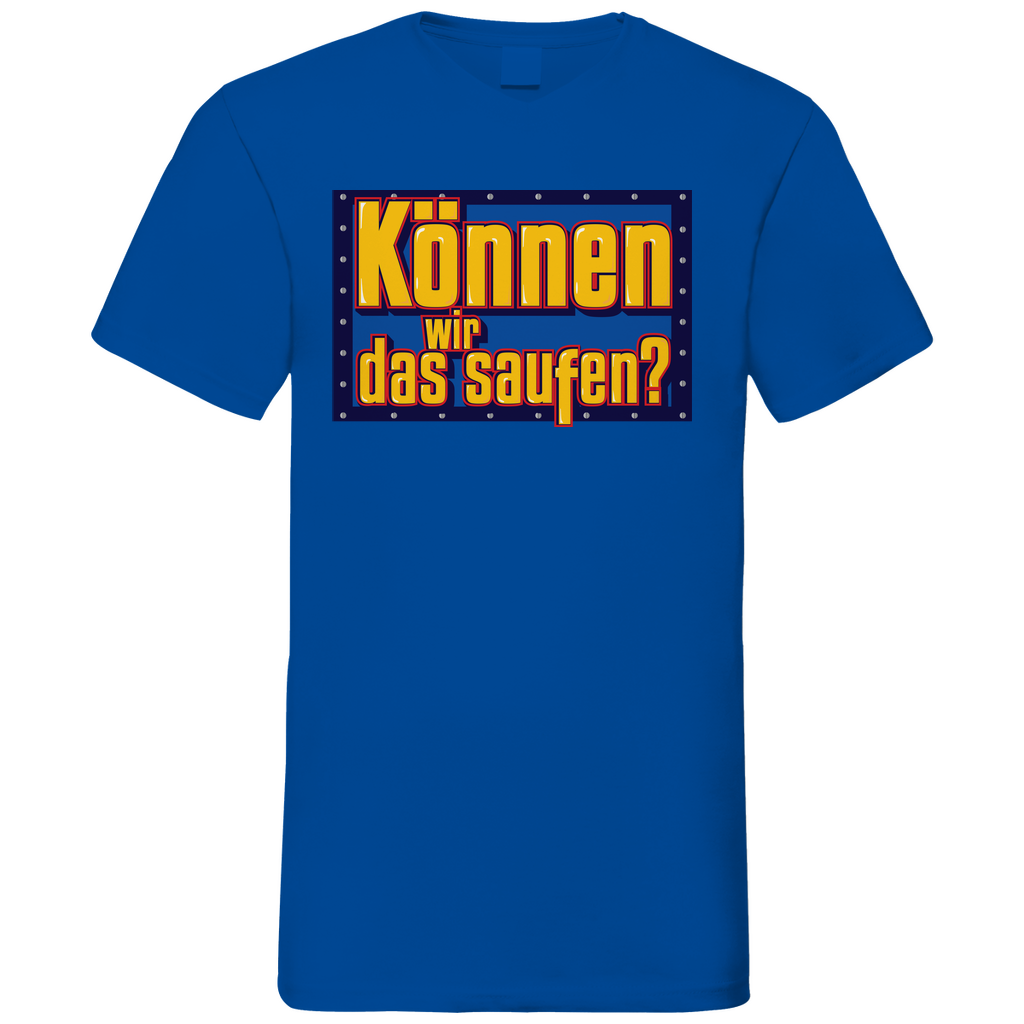 Können wir das saufen? Bob der Baumeister - Herren V-Neck Shirt Royal Blue