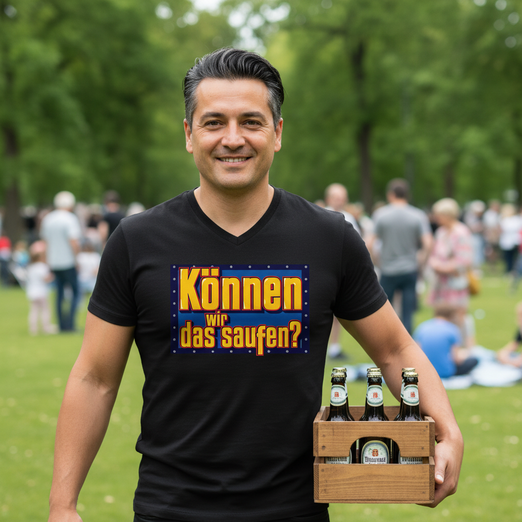 Können wir das saufen? Bob der Baumeister - Herren V-Neck Shirt