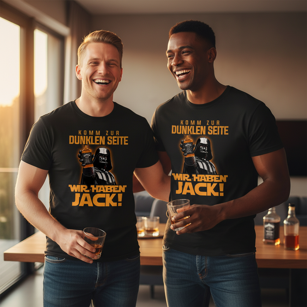 Komm zur dunklen Seite wir haben Jack Darth Vader - Herren Shirt