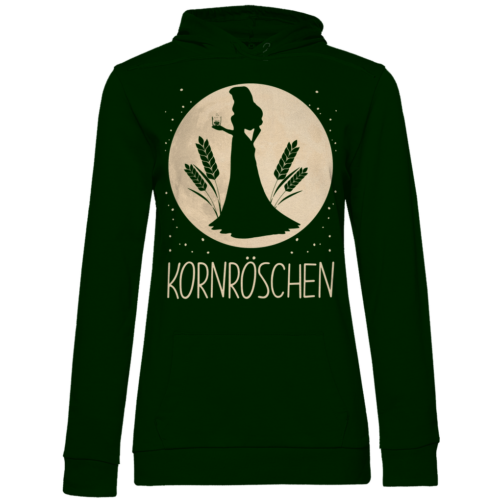 Mond Prinzessin - Kornröschen - Damen Hoodie Forest Green