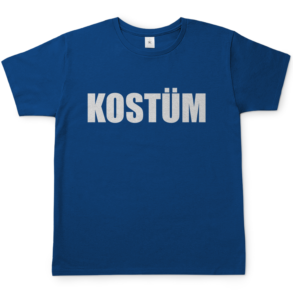 Kostüm - Herren Shirt Royal Blue