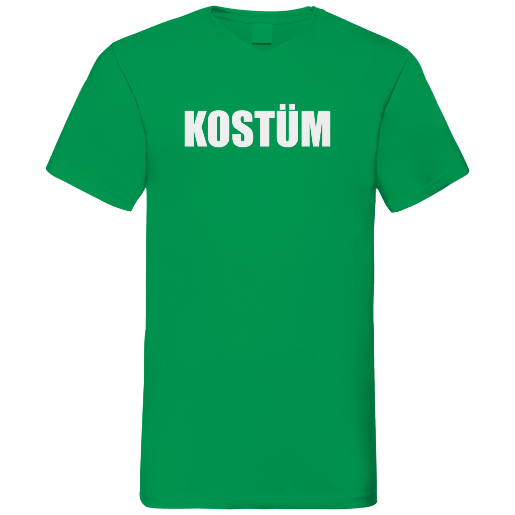 Kostüm - Herren V-Neck Shirt Kelly Green
