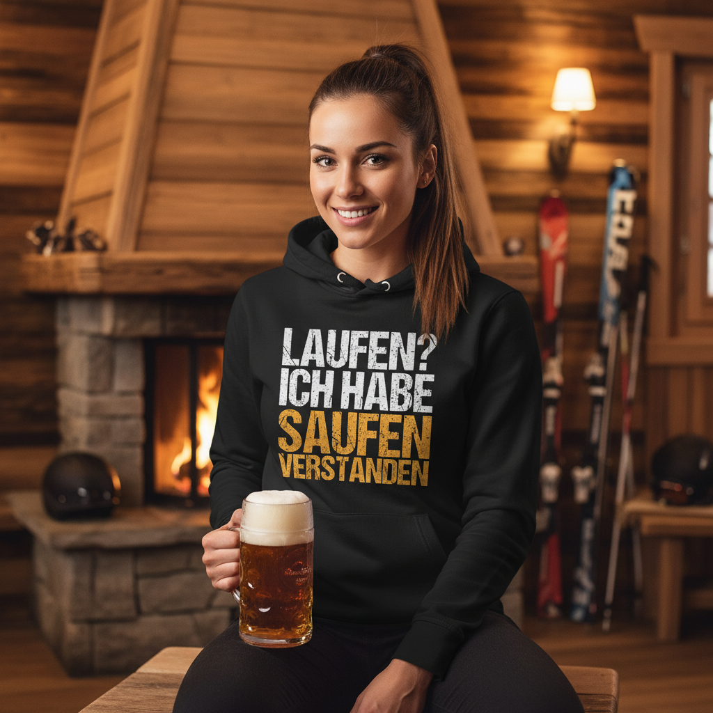 Laufen? Ich habe saufen verstanden - Damen Hoodie