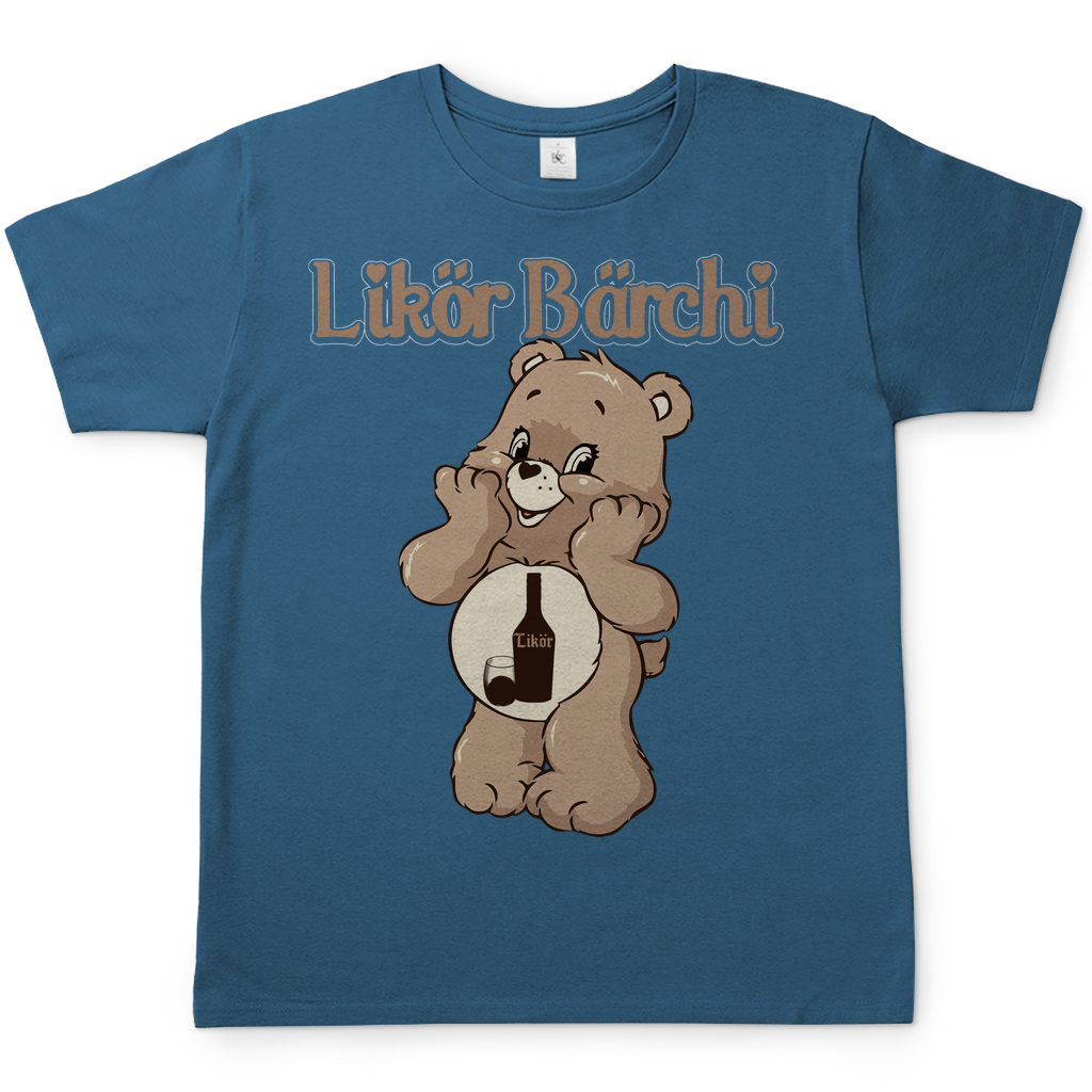Likör Bärchi - Glücksbärchi - Herren Shirt Stone Blue