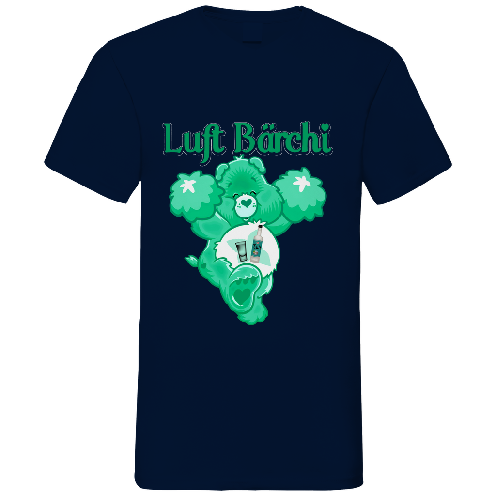 Luft Bärchi - Glücksbärchi - Herren V-Neck Shirt Navy