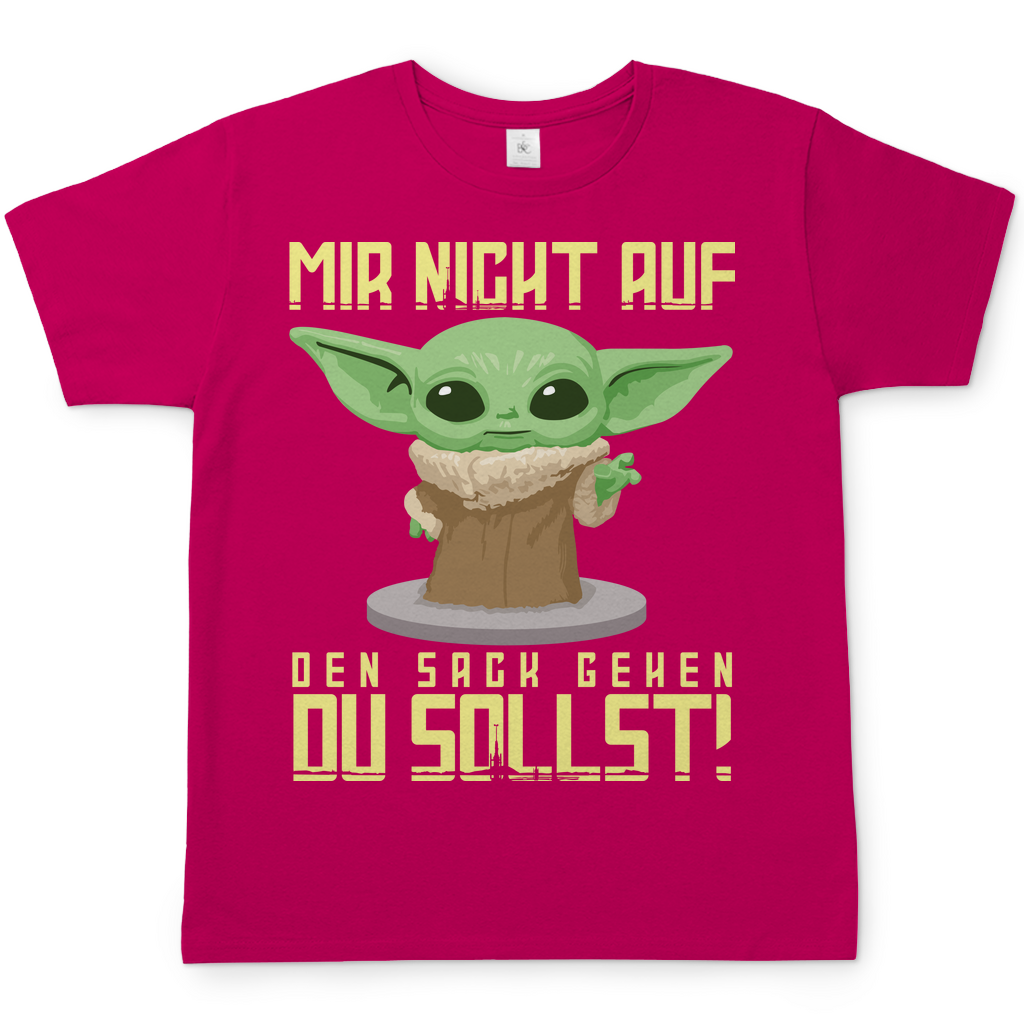 Mir nicht auf den Sack gehen du sollst Baby Yoda Grogu - Herren Shirt Sorbet
