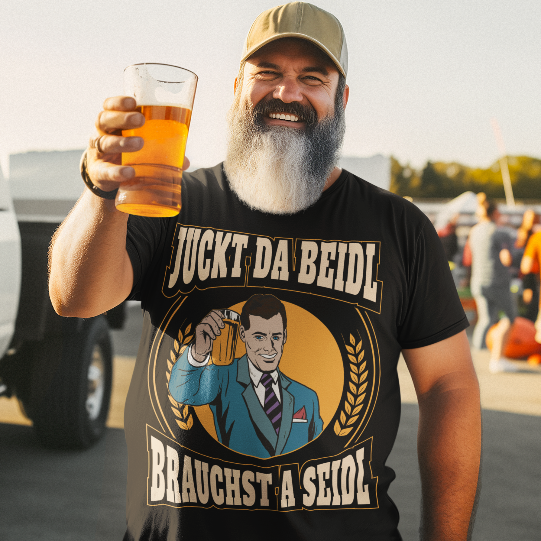 Juckt da Beidl brauchst a Seidl - Herren Shirt