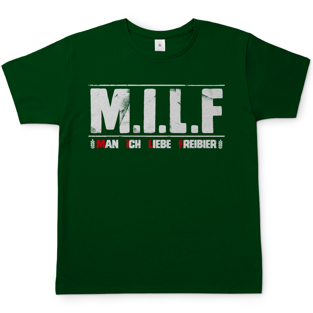 MILF man ich liebe Freibier - Herren Shirt Bottle Green
