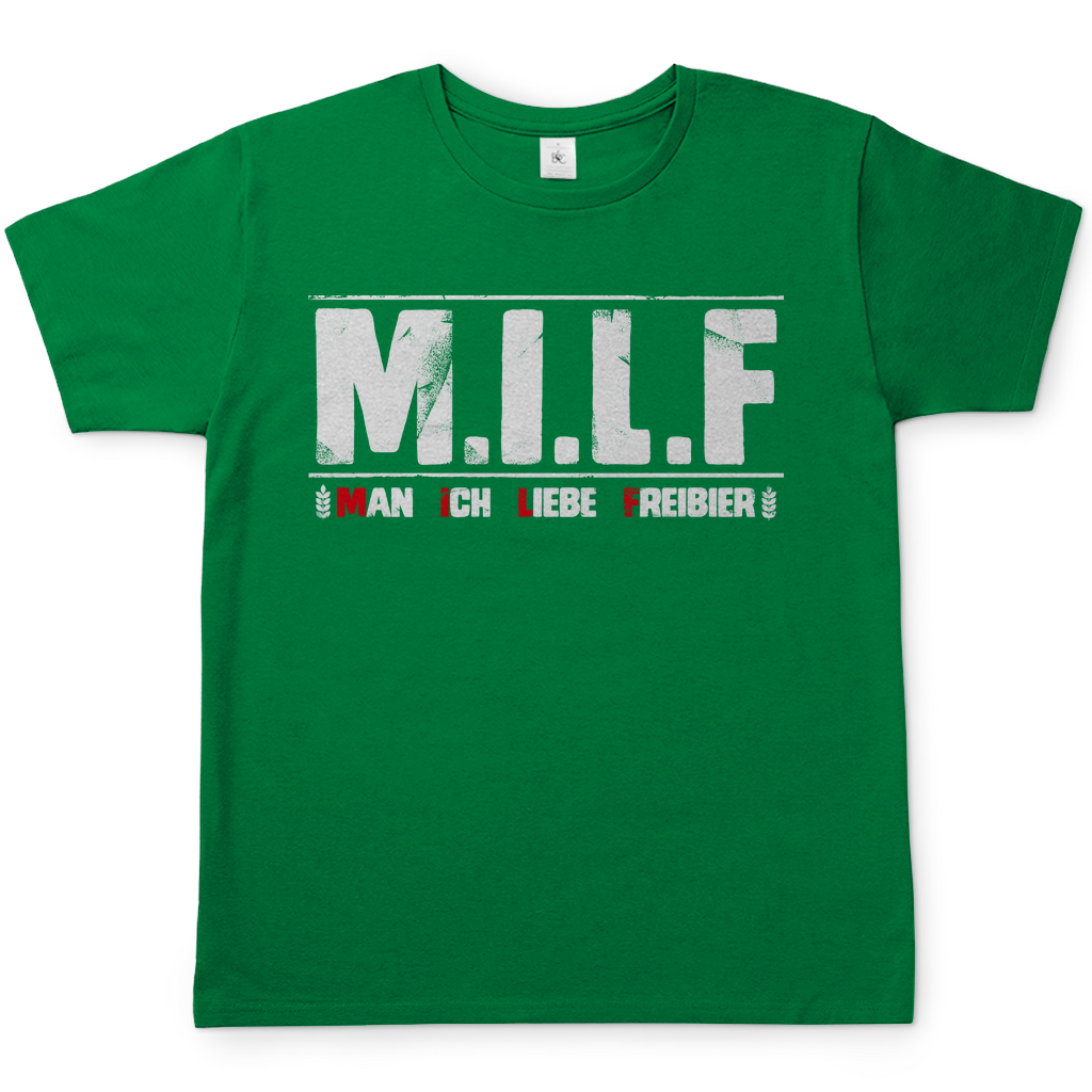 MILF man ich liebe Freibier - Herren Shirt Kelly Green