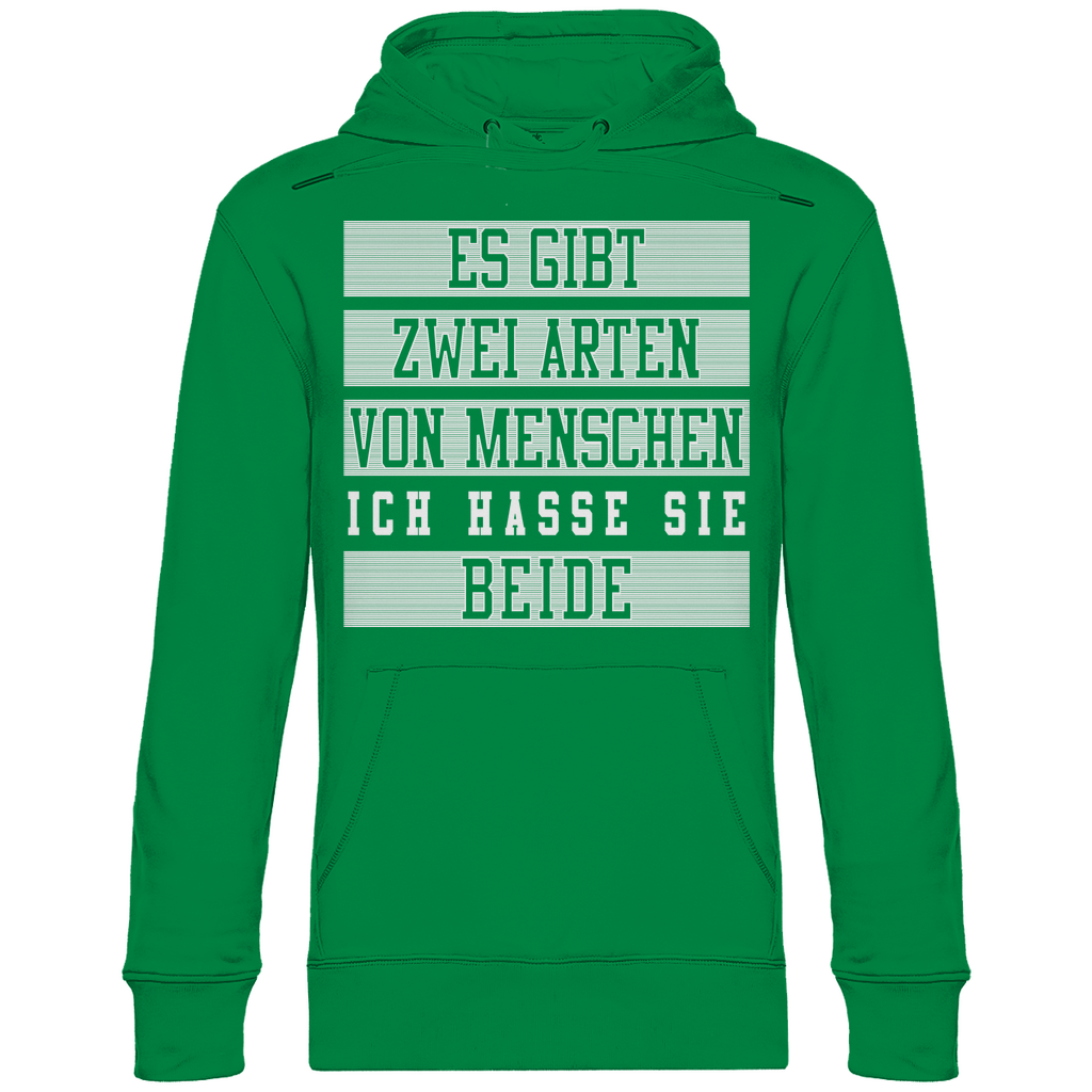 Es gibt zwei Arten von Menschen - Unisex Hoodie Kelly Green