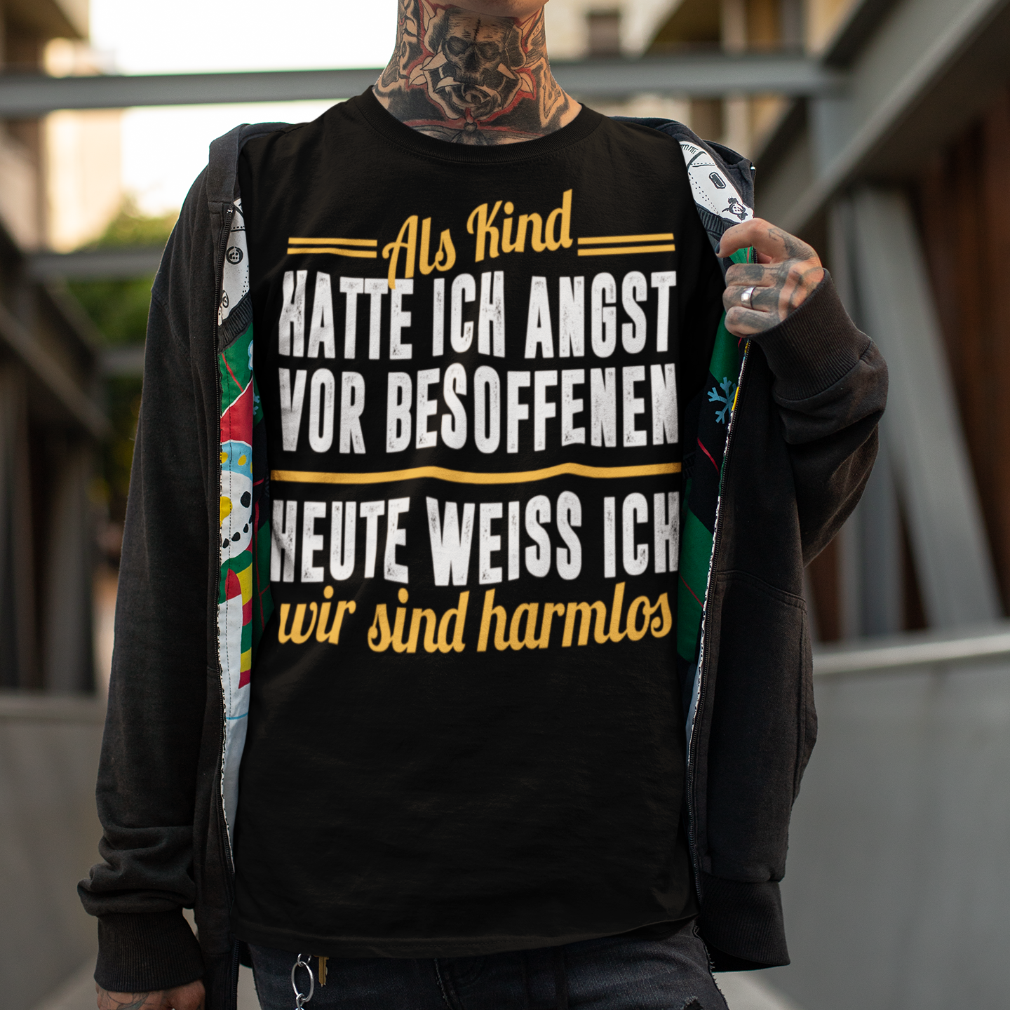 Lustiges Saufshirt Männer – Heute weiß ich wir sind harmlos Spruch Shirt Party