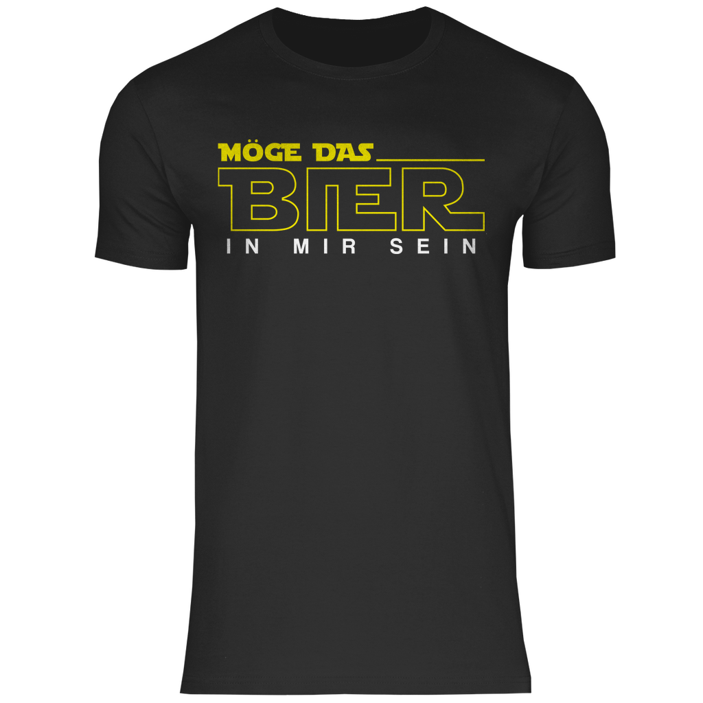 Möge das Bier in mir sein - Star Wars - Herren Shirt Black