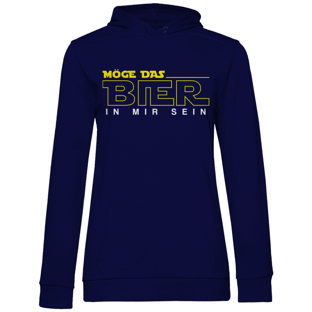 Möge das Bier in mir sein - Star Wars - Damen Hoodie Navy Blue