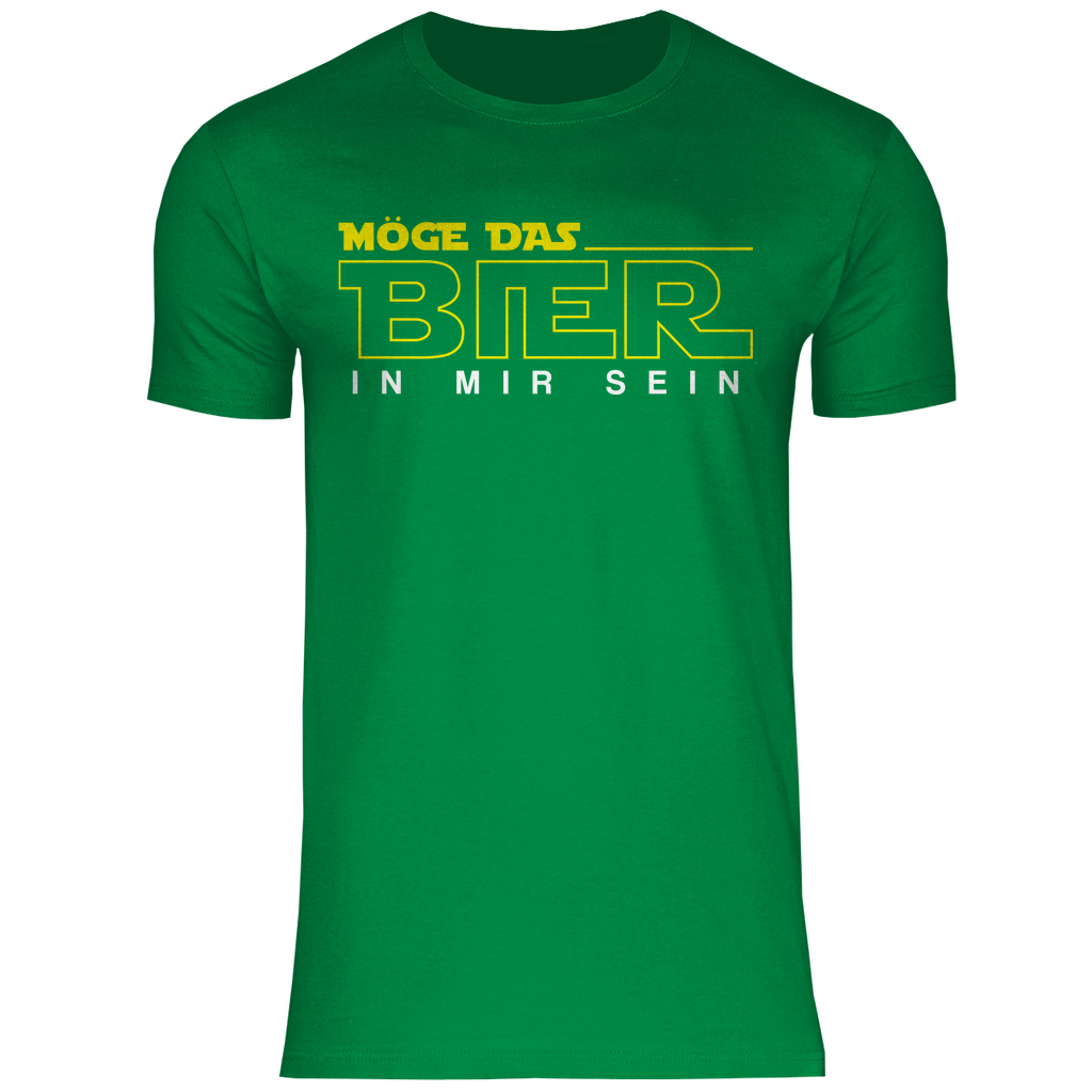 Möge das Bier in mir sein - Star Wars - Herren Shirt Kelly Green
