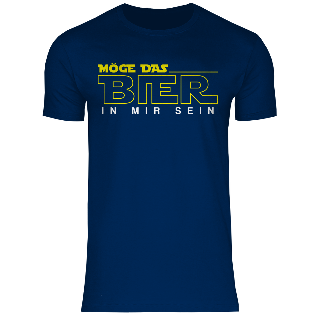 Möge das Bier in mir sein - Star Wars - Herren Shirt Navy
